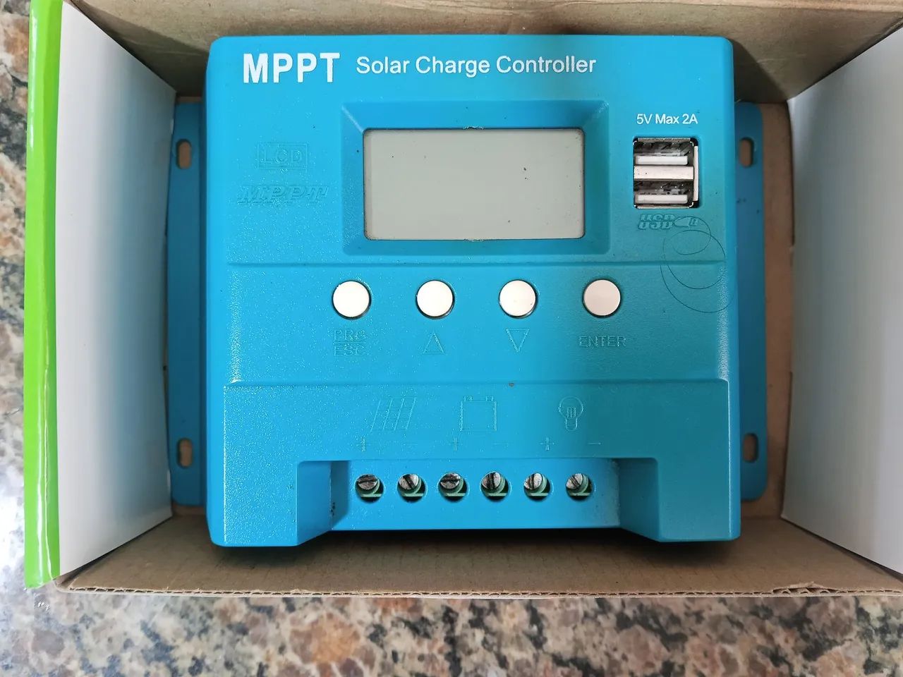 controlador mppt 20A para uso na energia solar off grid