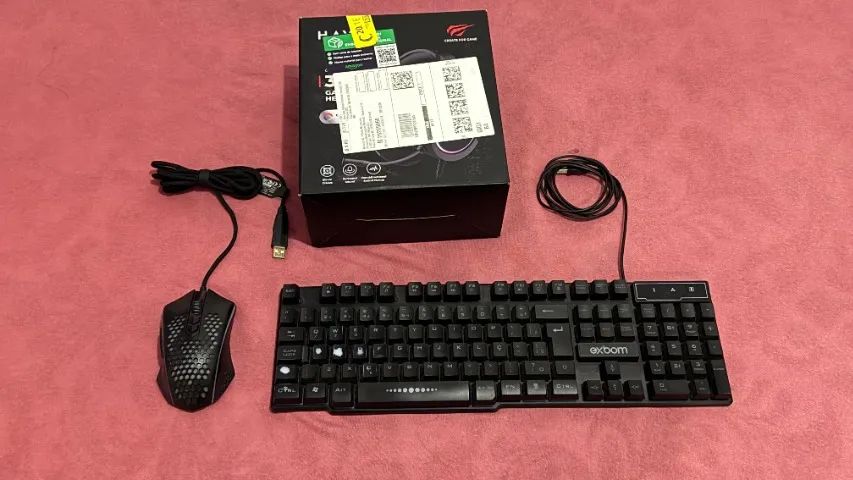 Kit gamer (Teclado, mouse e fone)