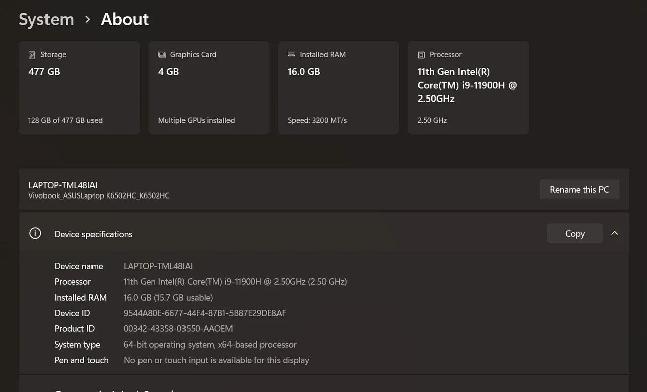 Notebook ASUS - Intel Core i9 RTX3050 - Foto 4