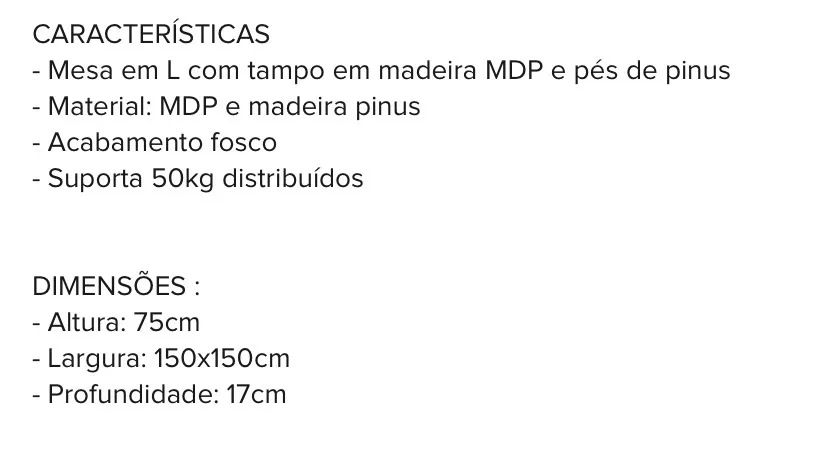 mesa em L - Foto 2