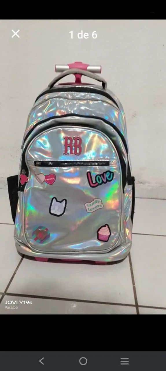 Mochila da Rebeca bombom 