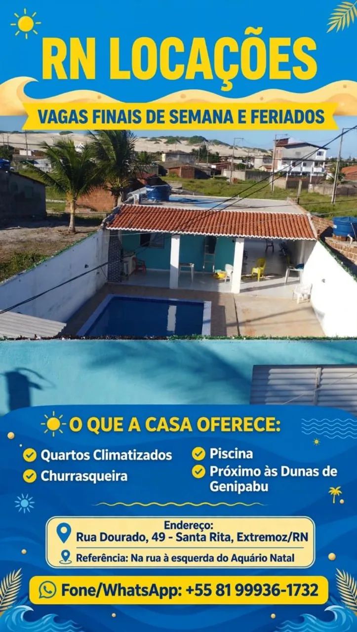 Casa pra Temporada Redinha Nova 