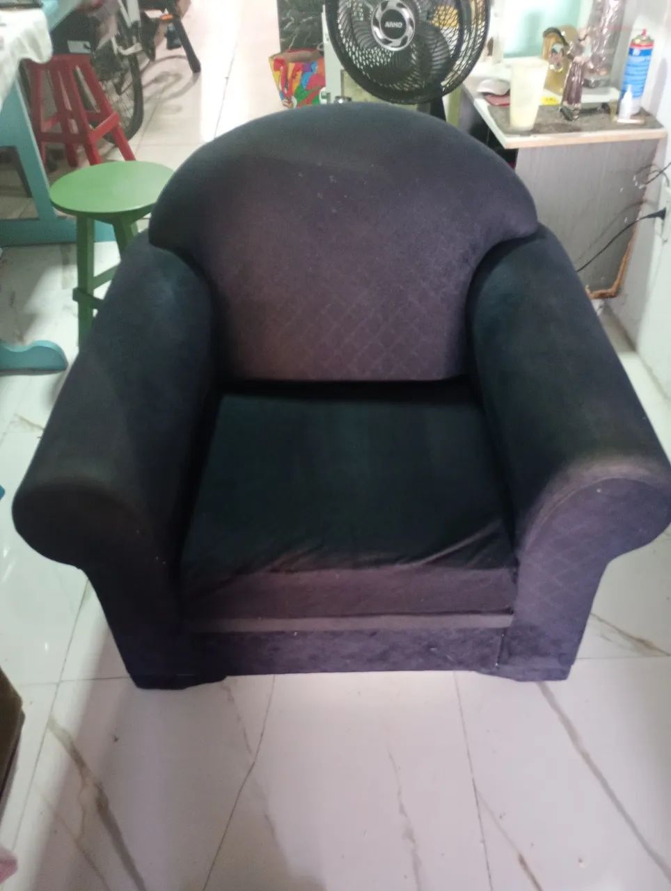 Poltrona,azul marinho  - Foto 2
