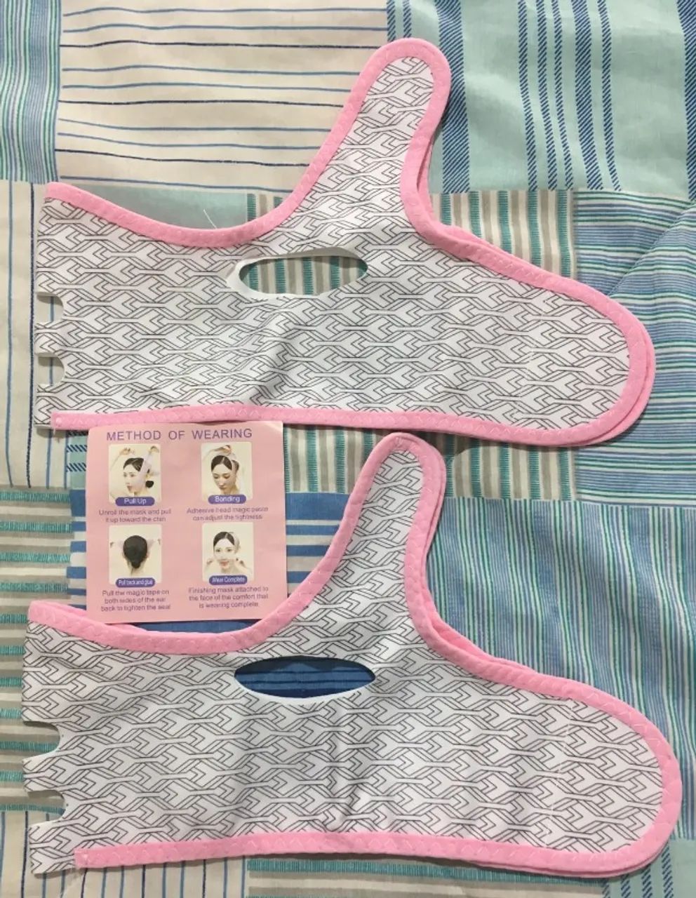 Máscara Lifting Facial Bigode Chinês Queixo E Papadas Kit com 2 Peças - NOVAS - Foto 3
