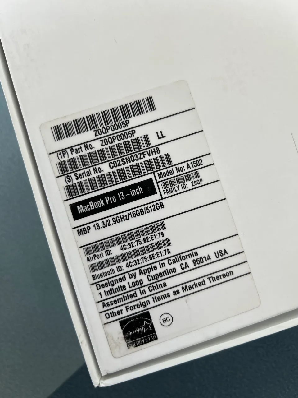 CAIXA MacBook Pro Modelo A1502 - Foto 3