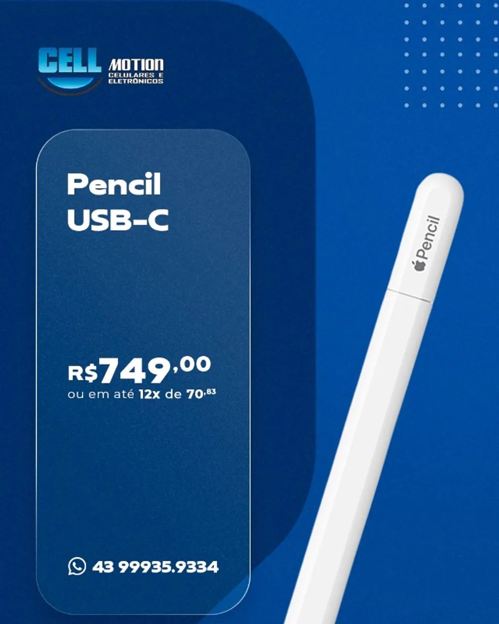 Apple Pencil USB-C - Tablets e E-Readers - Centro, Londrina
