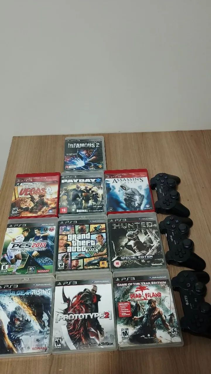 Jogos e controle de ps3