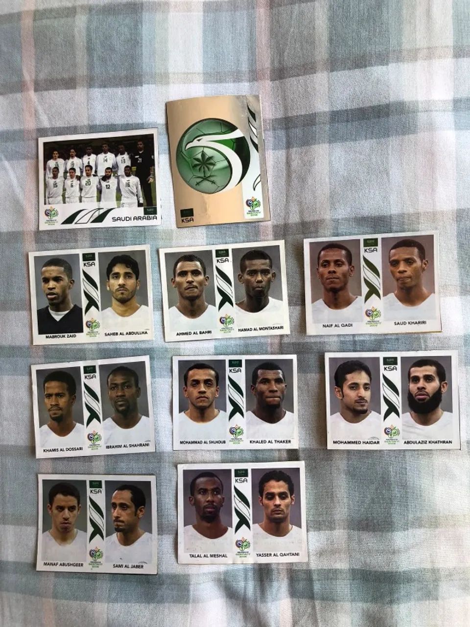 Figurinhas Seleção da Arábia Saudita 2006 - Recortadas 