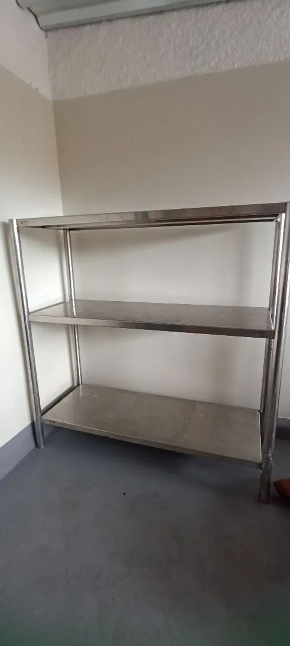 Mesa Prateleira 100% Inox 