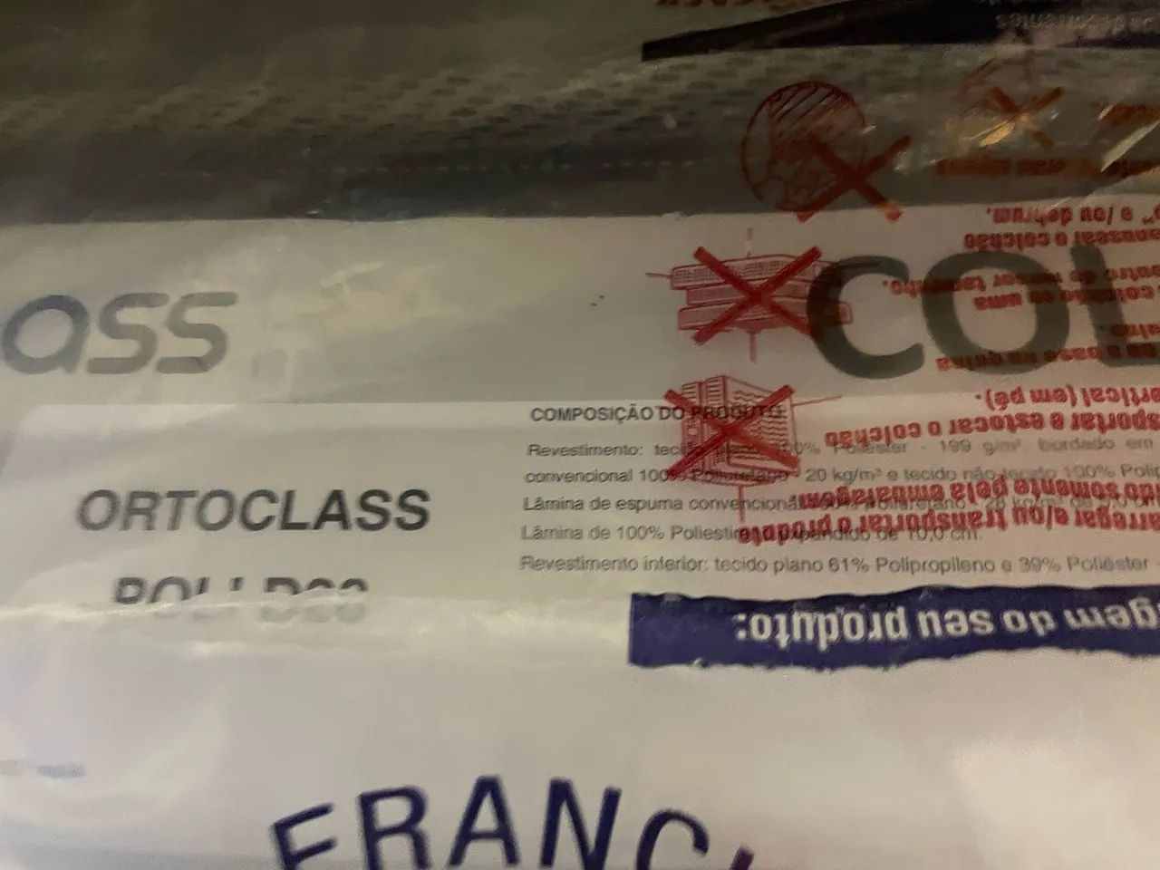 Colchão Ortobom Solteiro Ortoclass