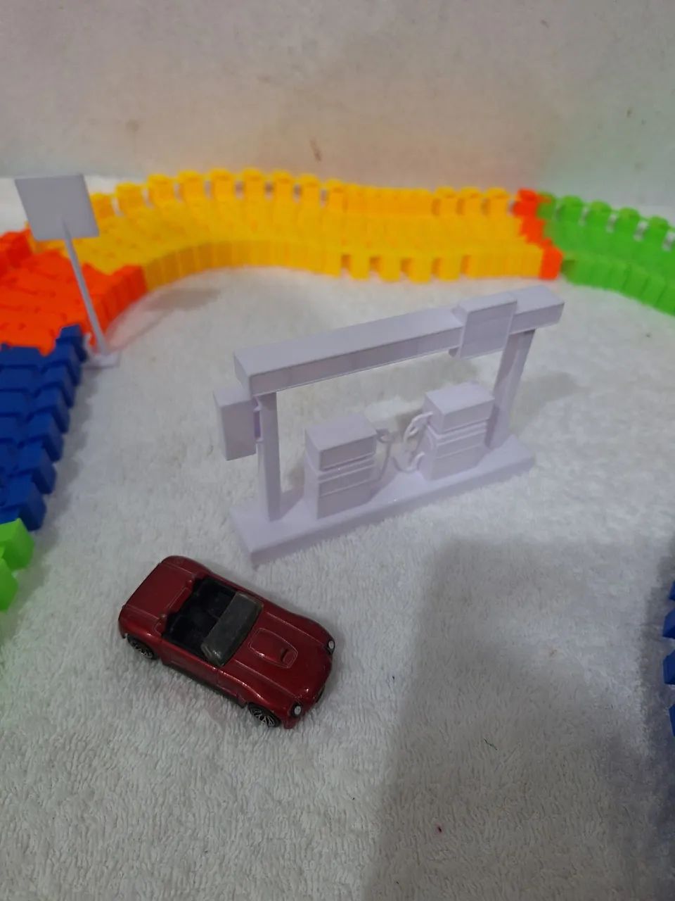 Pista de carrinho completa e hot wheels  - Foto 3