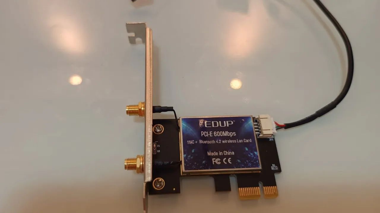 Placa bluetooth e wi-fi PCI-Express 