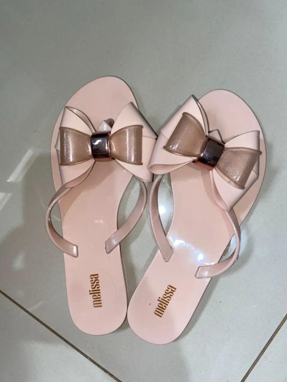 Sandália Melissa harmonic s, rosa claro - Foto 3