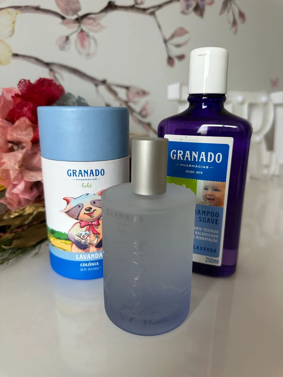 Colônia + shampoo granado lavanda