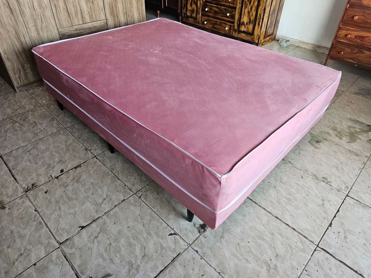 Cama unibox nova casal de mola - Foto 2
