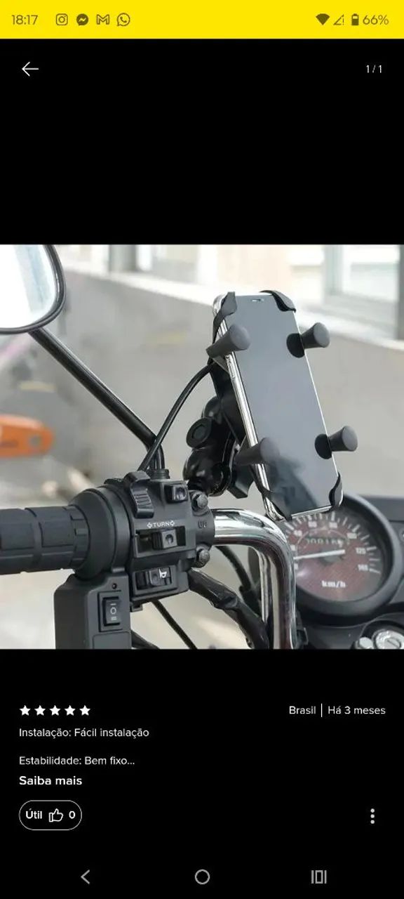 Suporte para celular moto  - Foto 5