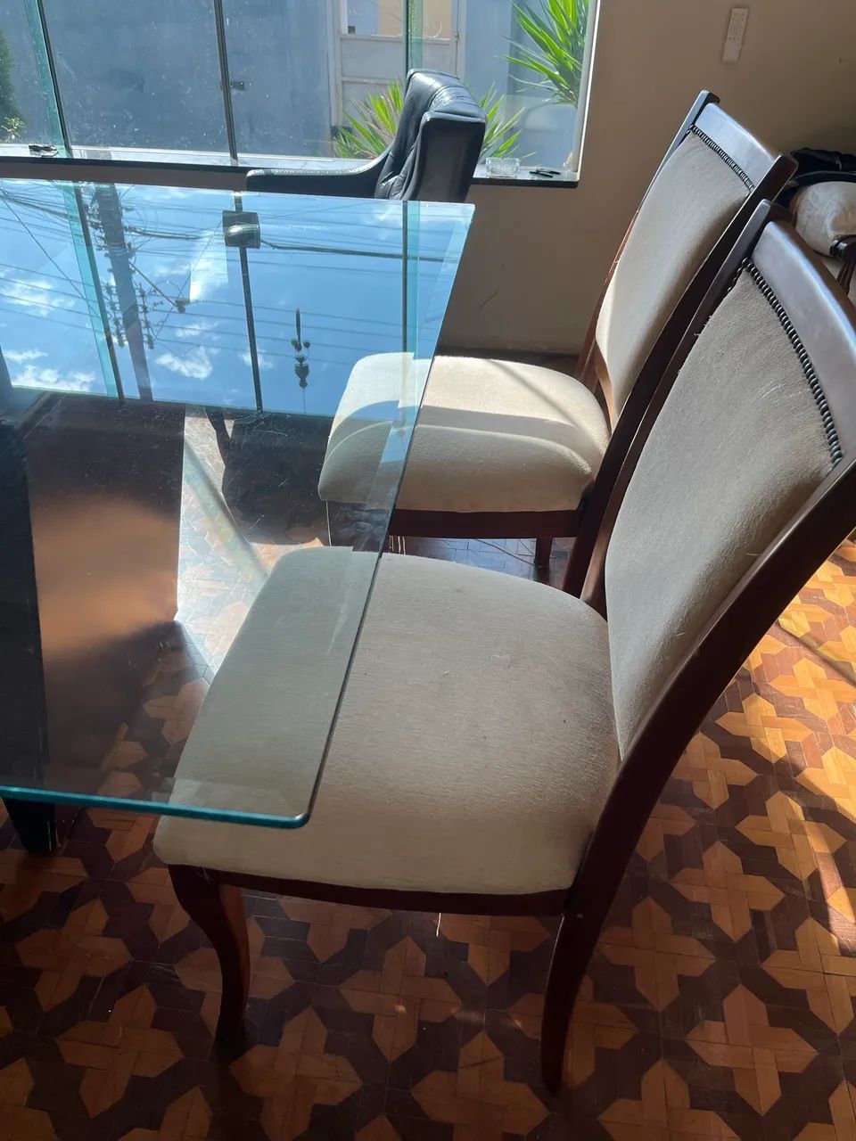 Mesa de vidro 8 lugares - Foto 4