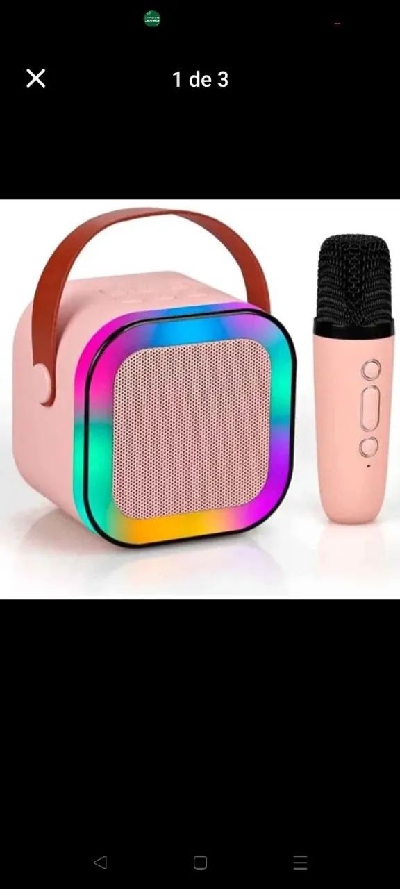 Caixinha de som Bluetooth com microfone  - Foto 2