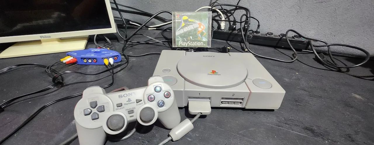 Playstation 1 com 1 controle analógico original - Foto 3