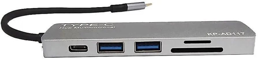 Hub Multifuncional Tipo-c Kp-ad117 Knup *ENTREGA GRÁTIS* - Foto 2