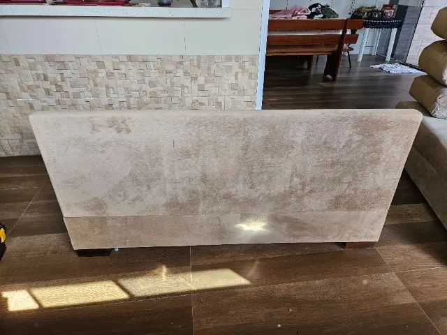 Sofá não retrátil, usado, em boas condições 2,65m x 1,5m (265cm x 150cm) - Foto 3