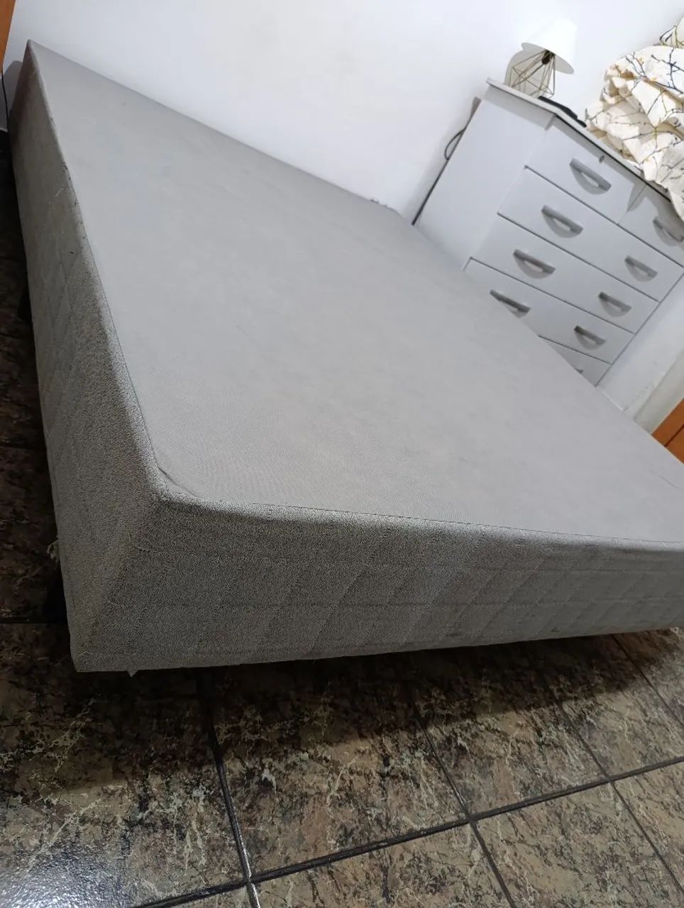 Cama box casal sem colchão 
