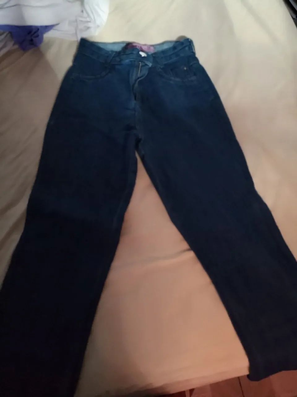 Calça jeans azul feminina  - Foto 2