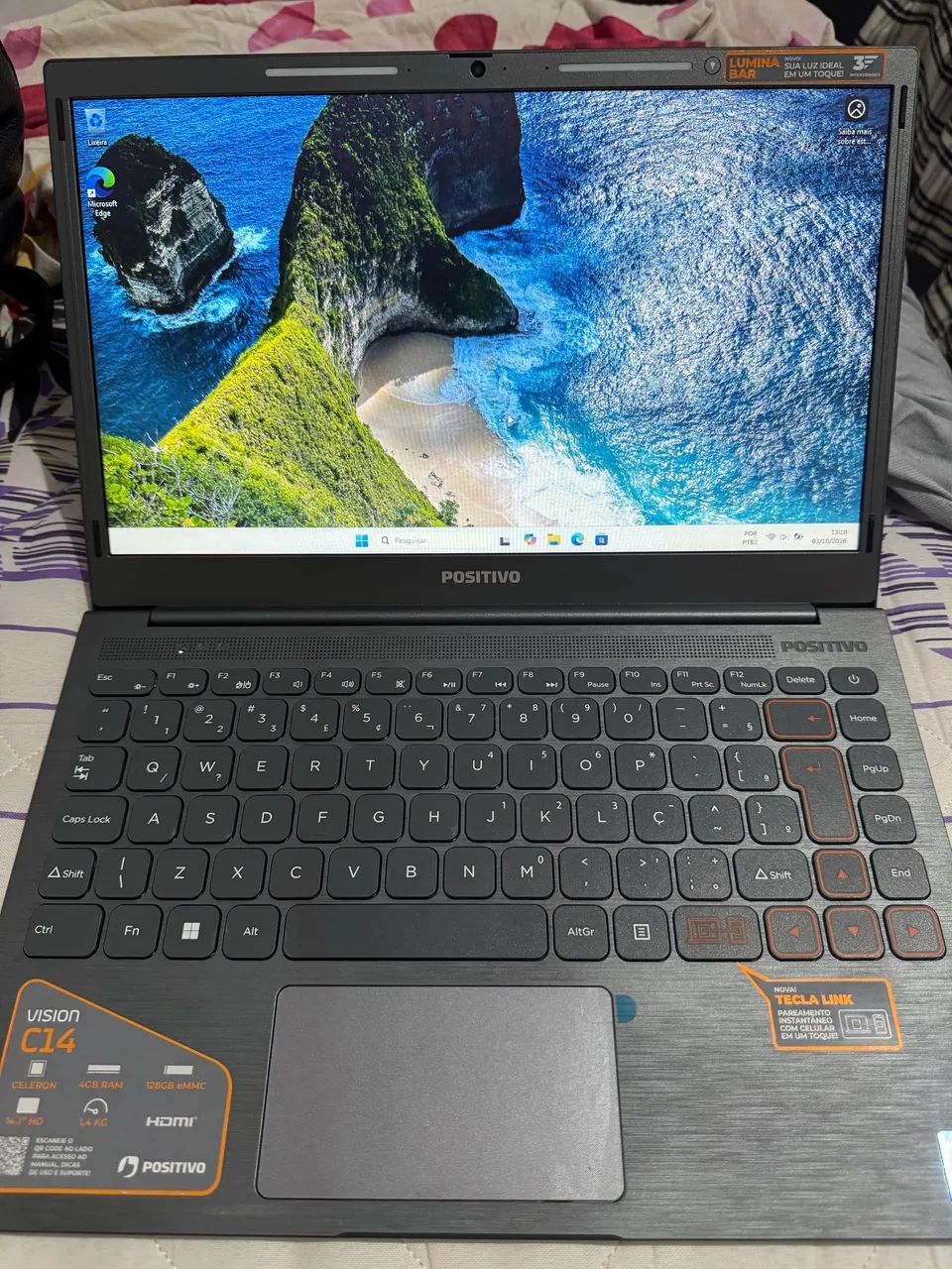 Vendo notebook positivo vision c14