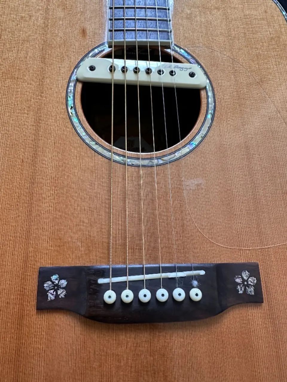Violão 91 Guitars PD15 Folk Sólido + Captador LR Baggs M1 + Semi Case Luxo (Estado de Novo - Foto 6