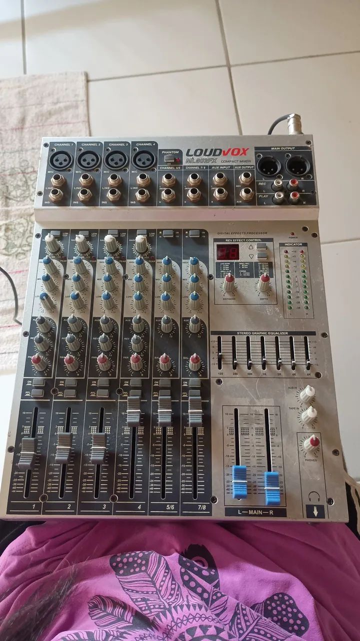 Mesa de Som Loudvox ML802FX - 8 Canais - Foto 5