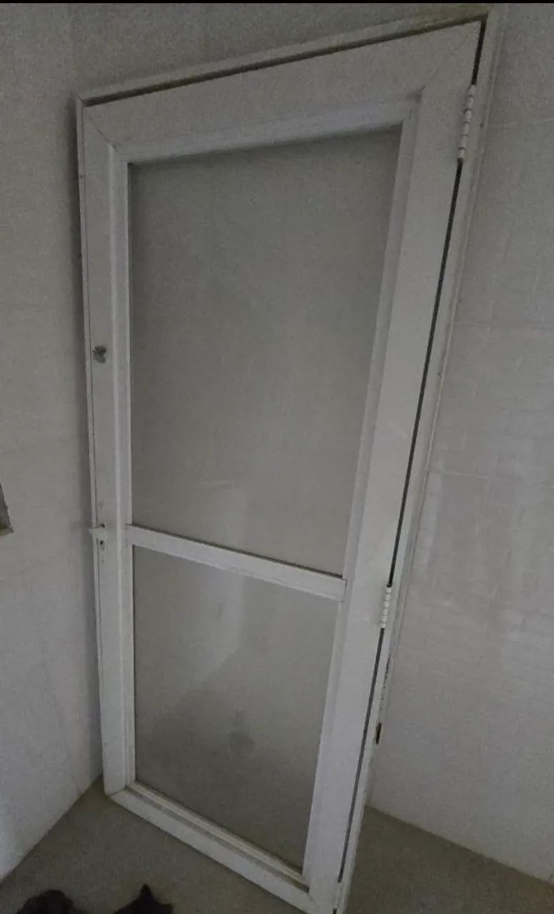 Porta aluminio e vidro