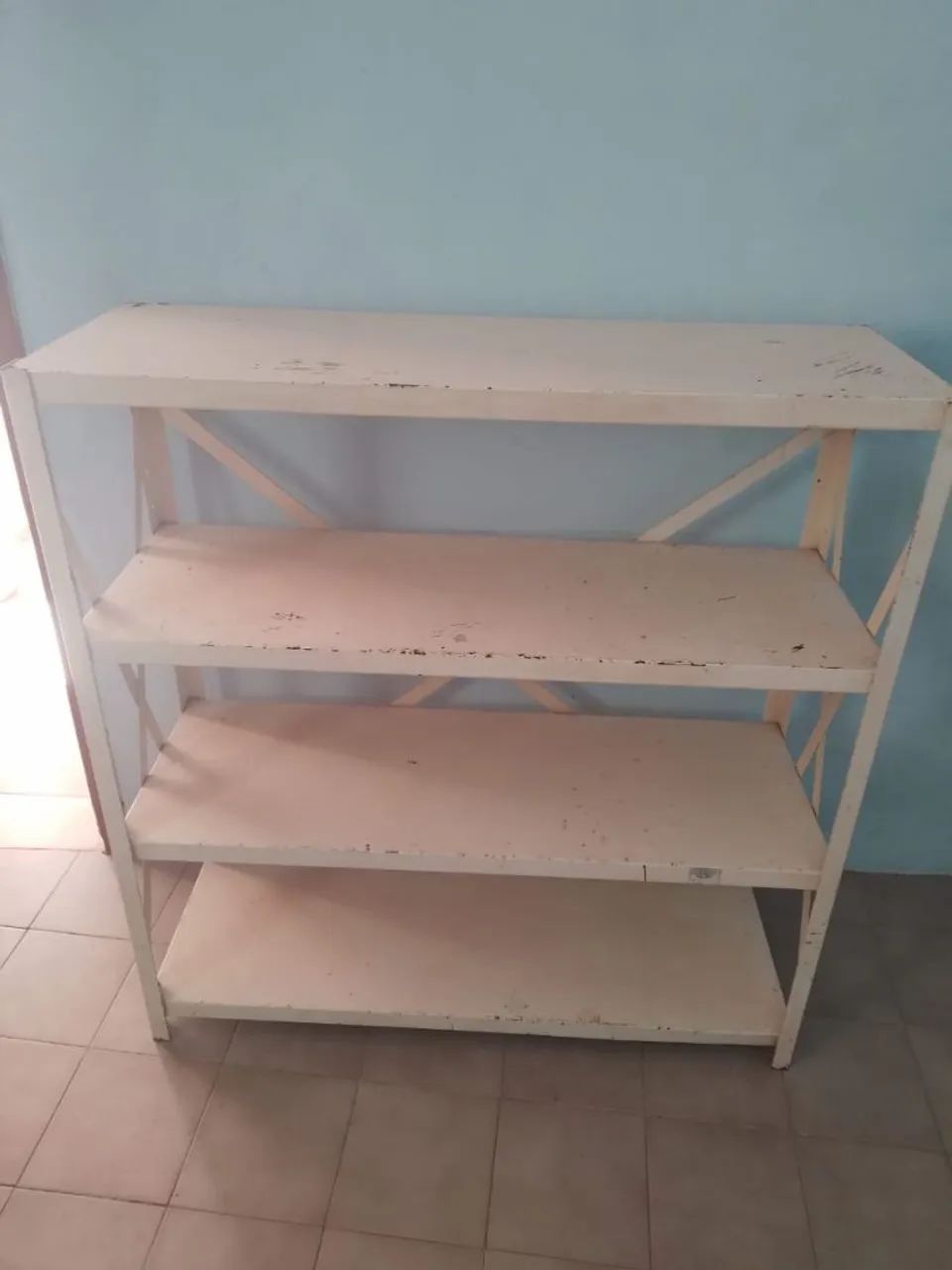 Estante de aço com 4 prateleiras