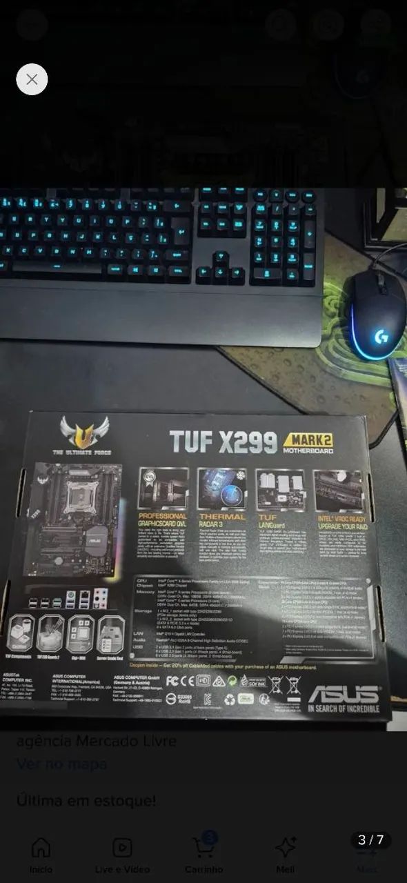 Placa mãe Asus x299 Mark 2 - Foto 2