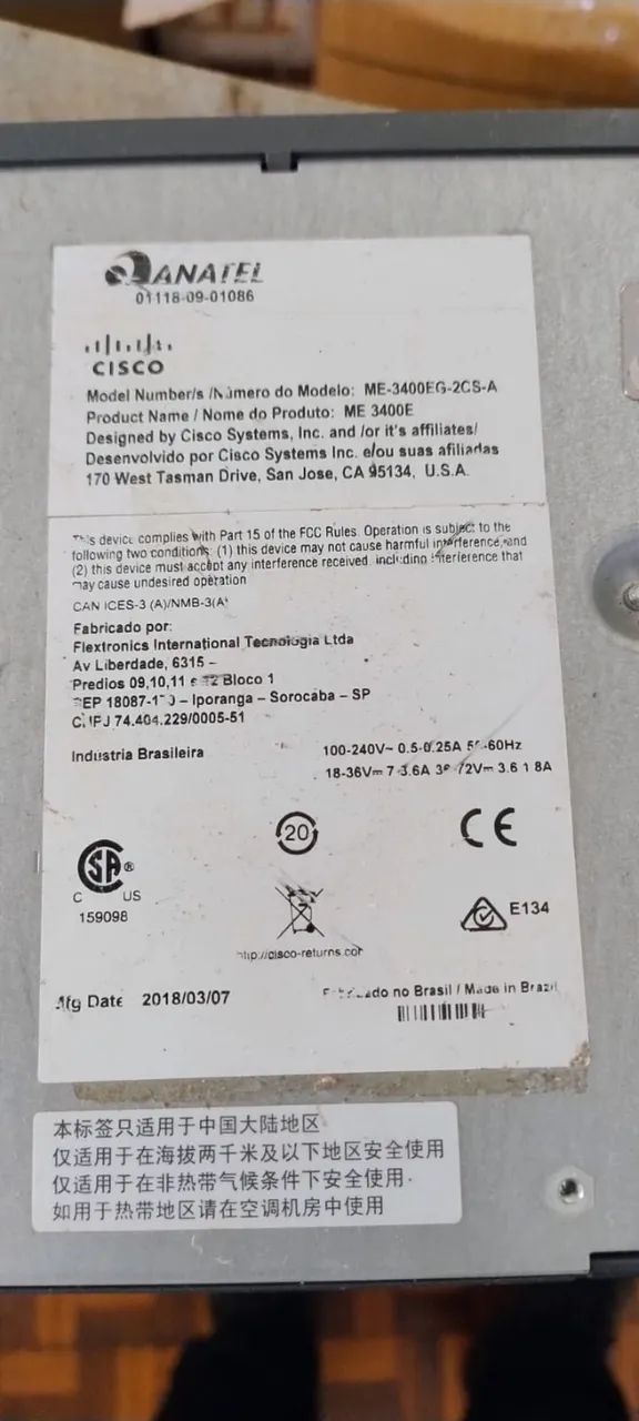 Switch Cisco 3400eg-2cs-a V04 - Foto 3