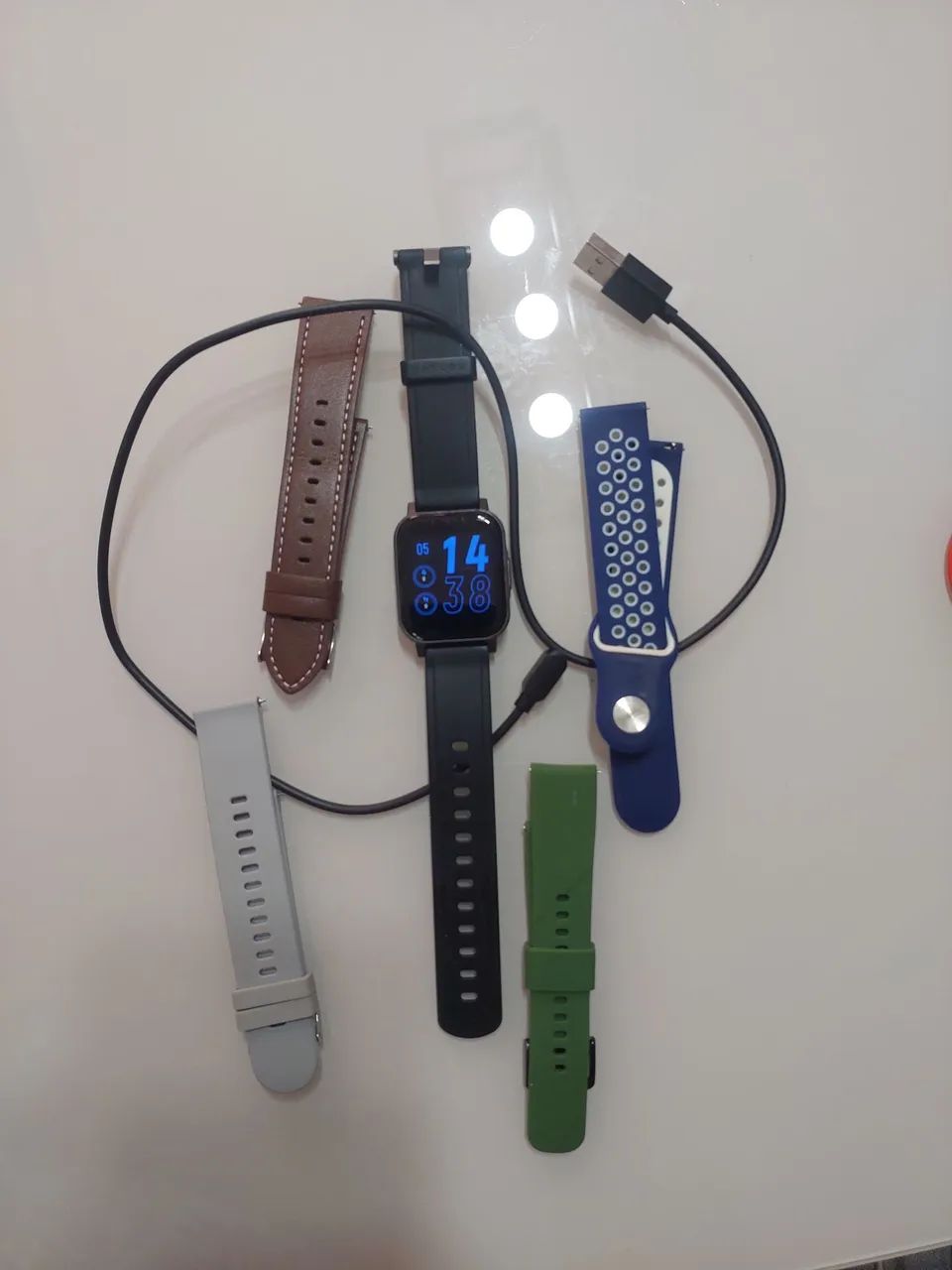 Relógio smartwatch com 5 pulseiras. PROMOÇÃO.  - Foto 4