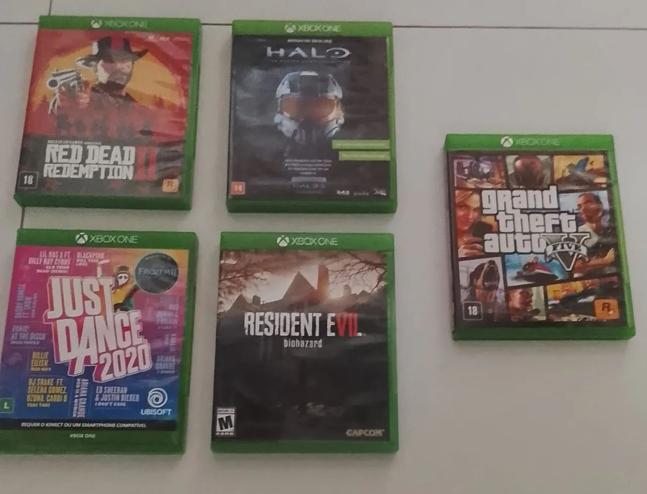 Jogos XBox One (5 jogos)