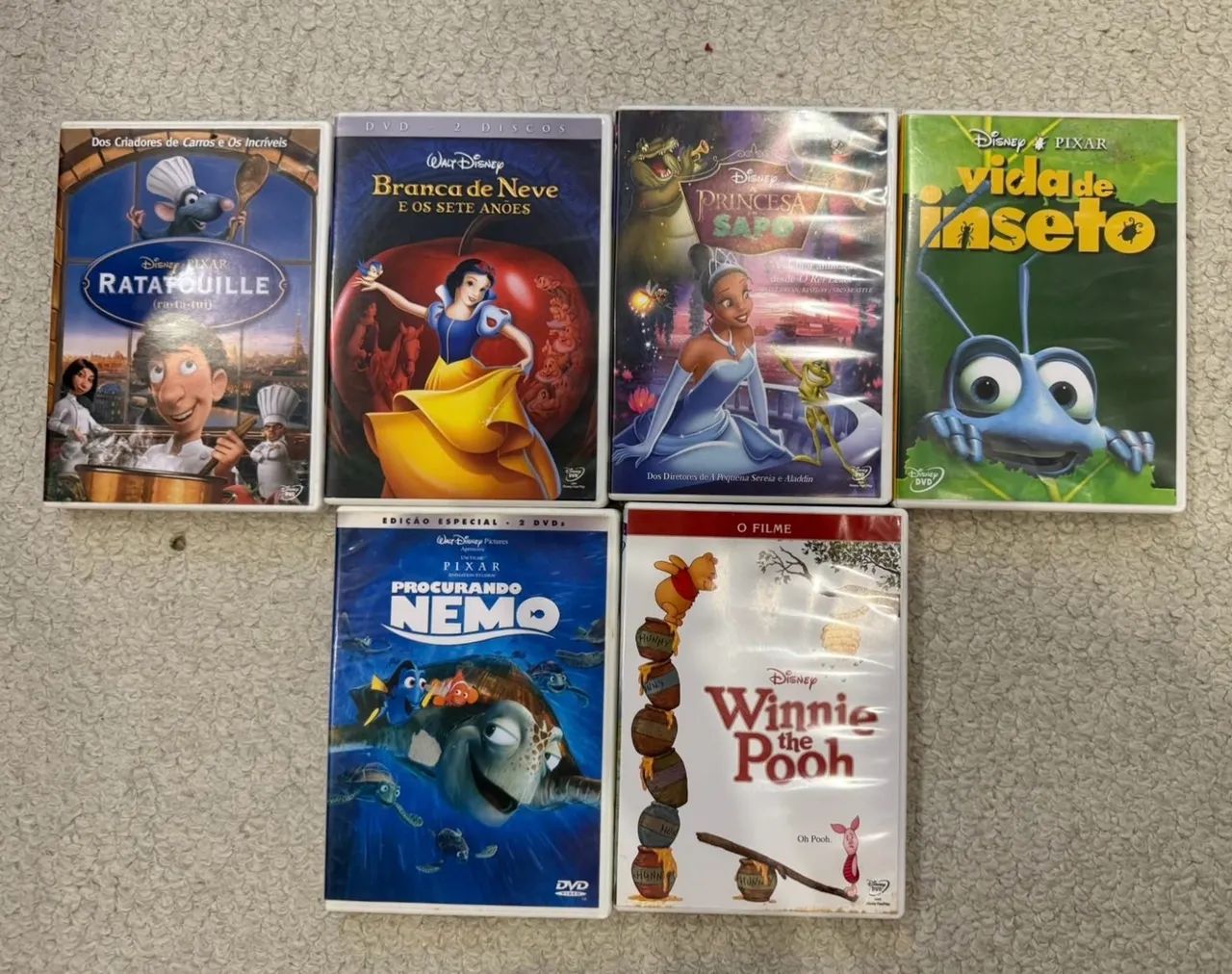 Lote DVD Filmes Disney 