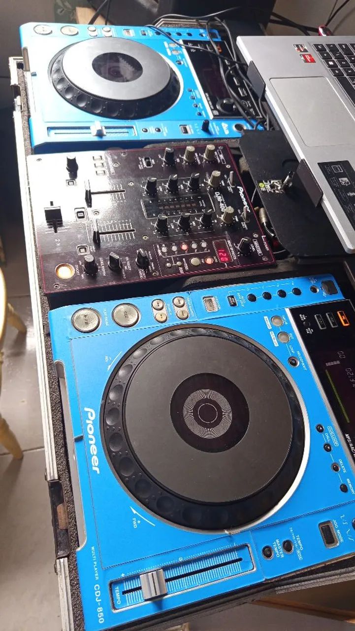 Cdj 450 e. Mixer 400 na case - Foto 3