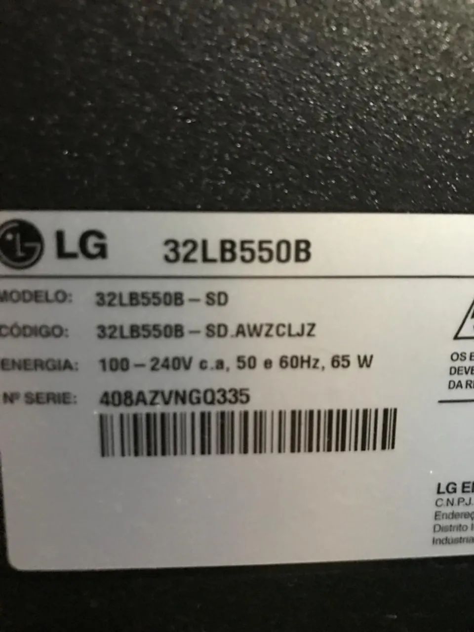 TV LG 32" LED 32LB550B - Excelente Estado - Foto 3