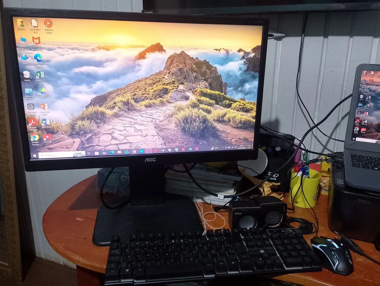 Monitor AOC 22 polegadas excelente! - Foto 2