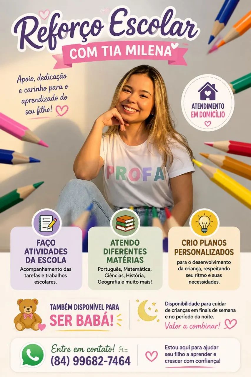Aulas de reforço ou cuidados com criança.  - Foto 2