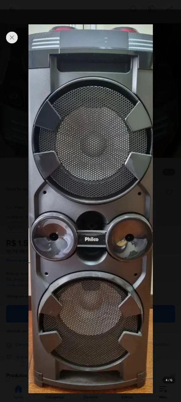 Caixa De Som Philco Pcx20000 1800w - Foto 2