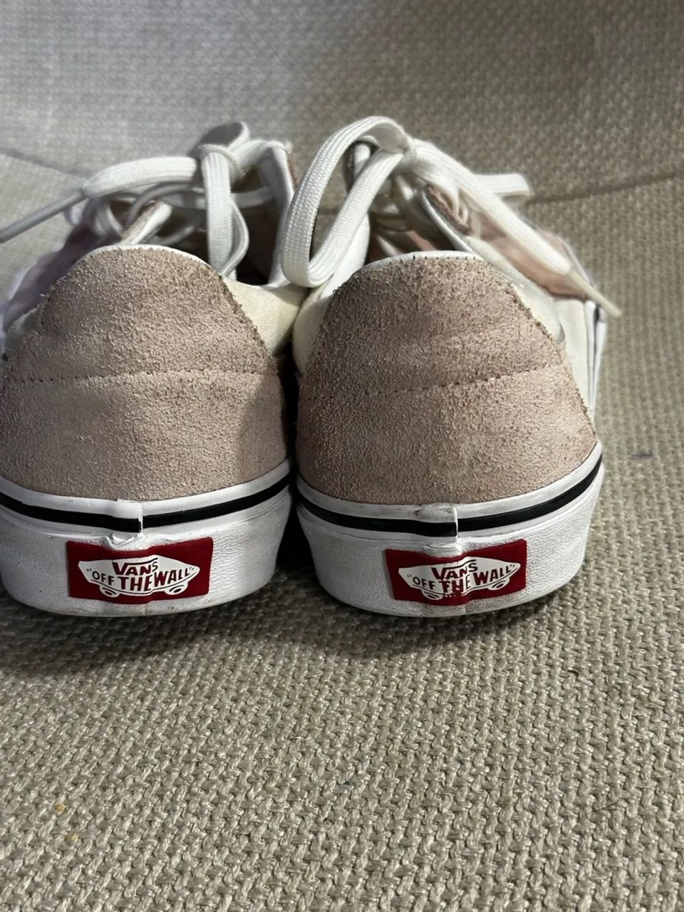 Vans Old Skool Bege e Rosa tamanho 36 - Foto 3