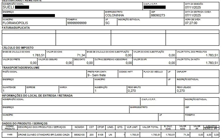 Drone Dji Neo Standard Br Dji050 Cor Cinza - Foto 2