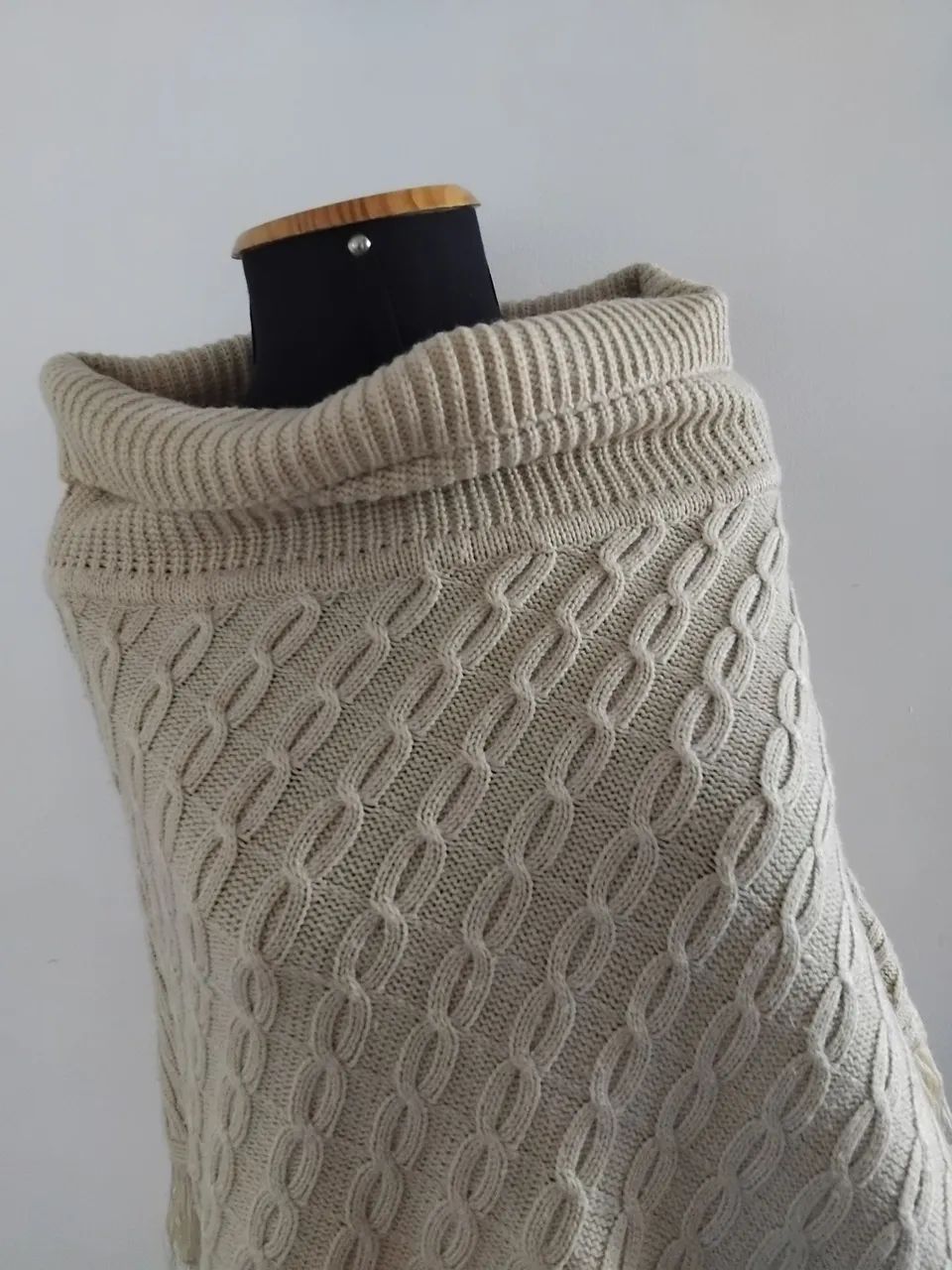 Poncho marrom - Foto 4
