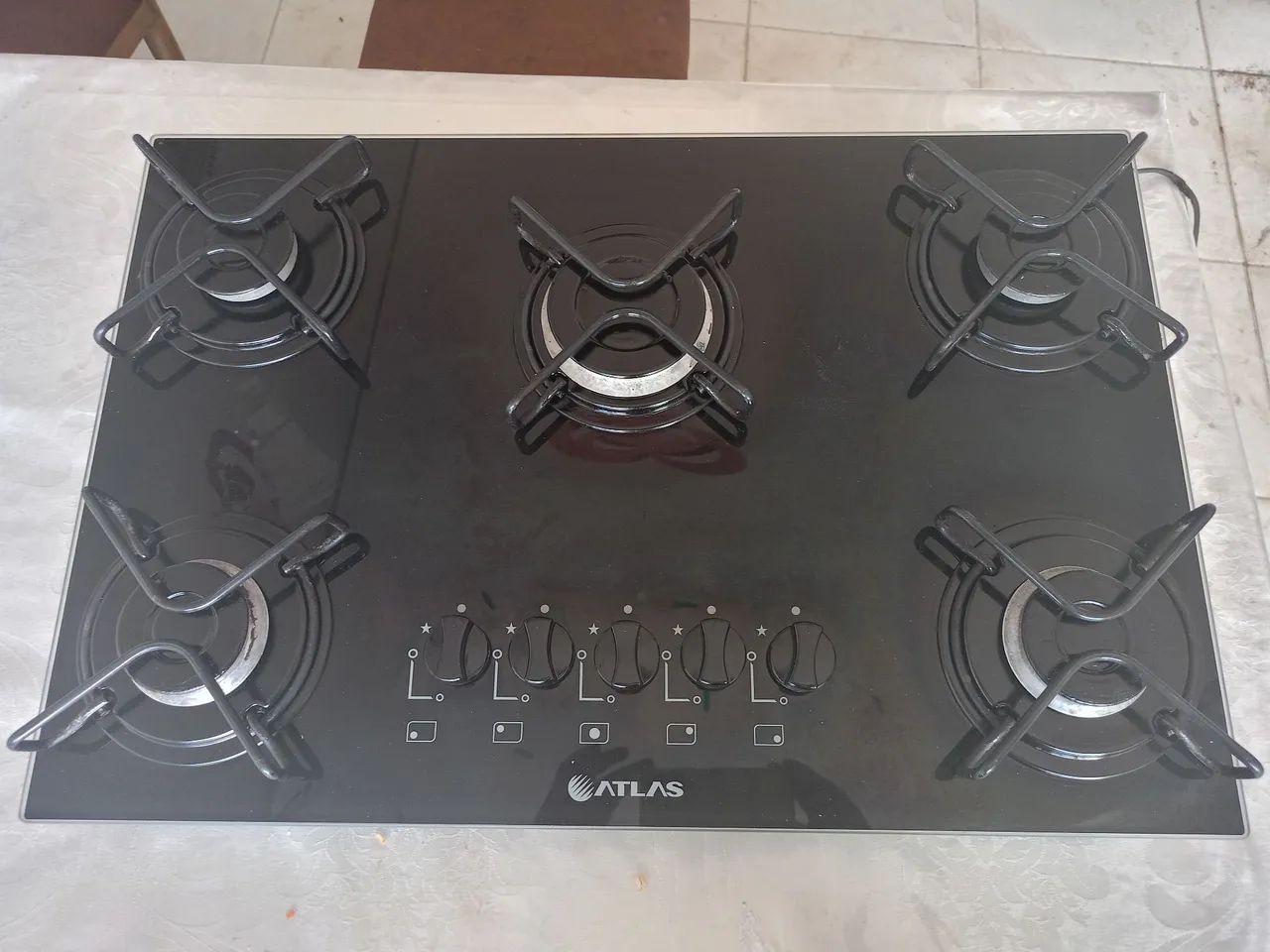 Fogão Cooktop 5 bocas automático 