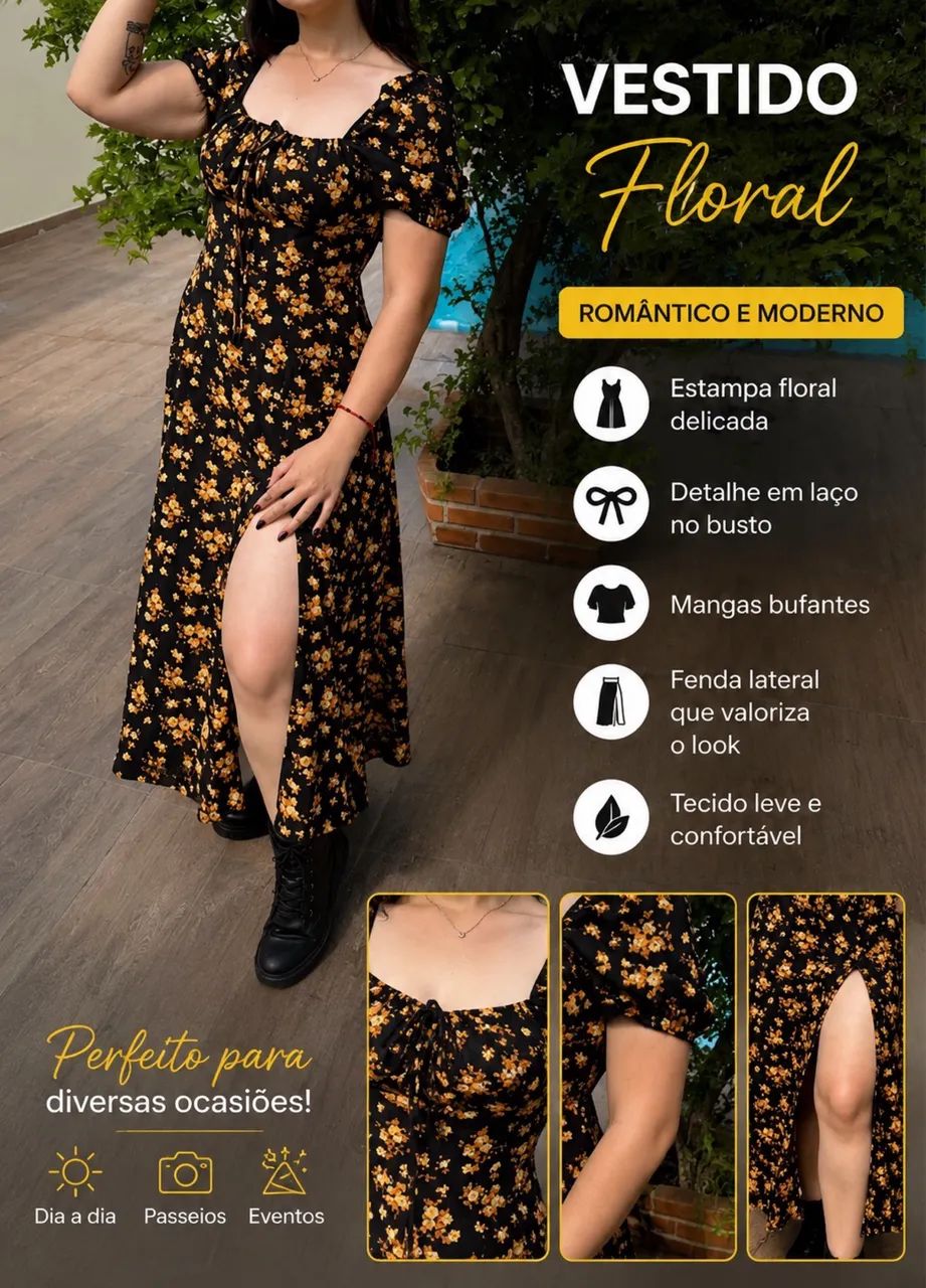  Vestido floral 