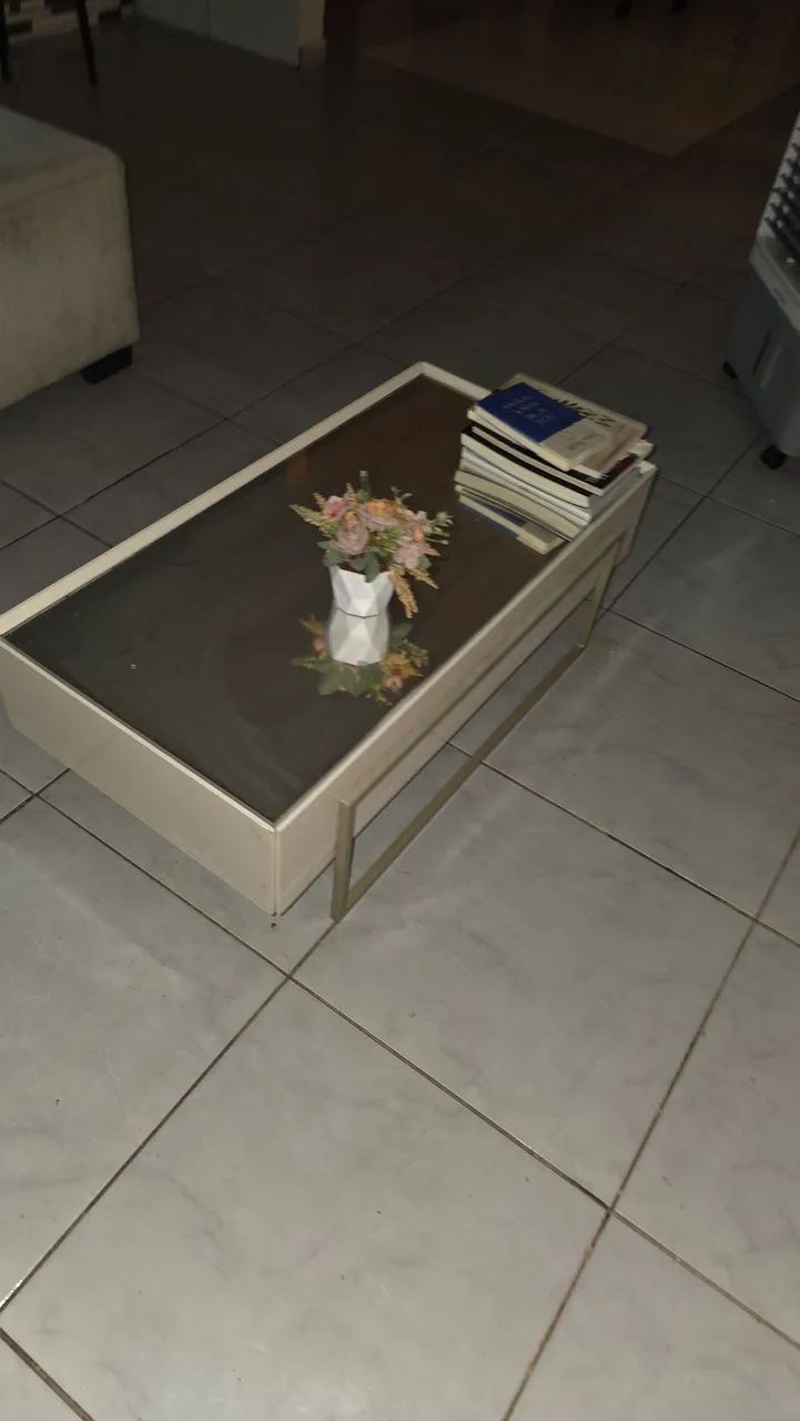 Centro para sala em matal e vidro - Foto 4
