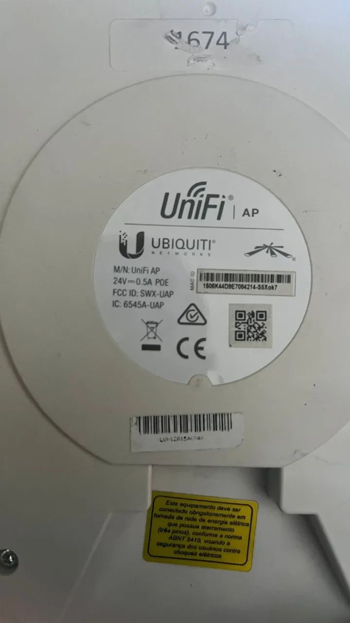 Access Point Indoor Ubiquiti Unifi Uap Branco (Usado)  - Foto 2