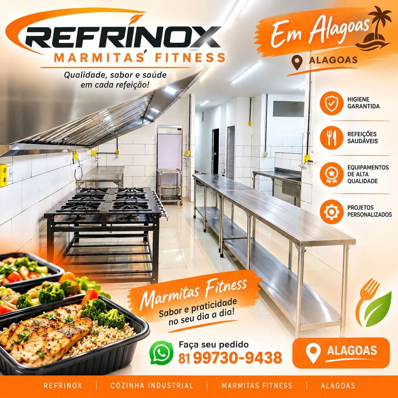 Mesa ,pia coifa de inox ,Exaustor - Foto 4